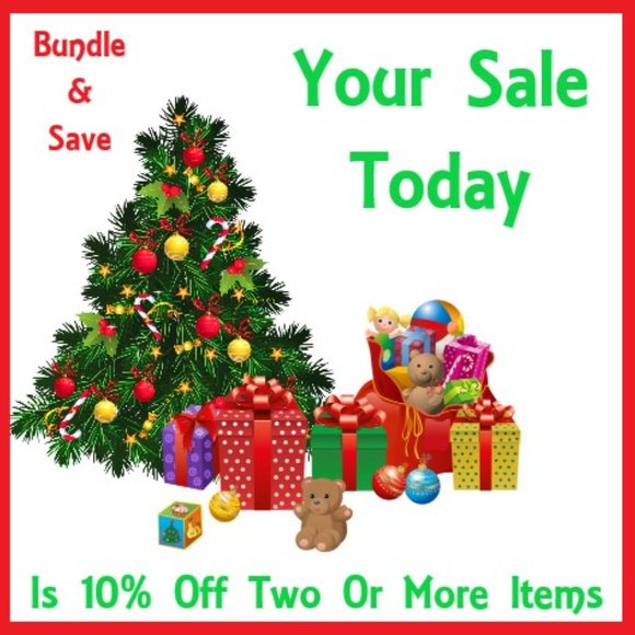 10% Off A bundle of two or more items !!